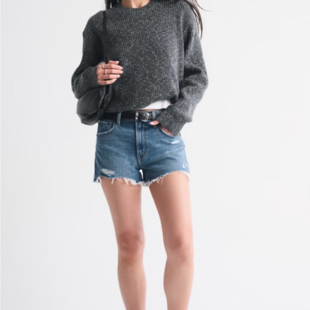 Abercrombie & Fitch Curve Love High Rise Mom Short